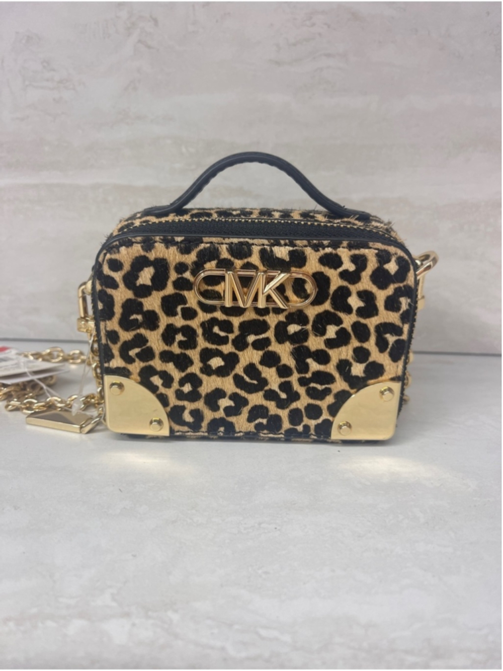 Michael Kors Estelle Micro Trunk Crossbody 
Wallet On A Chain Card Case